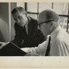 Edward Albee and Richard Barr in Richard Barr's Broadway Offices in 1959