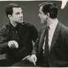 George Maharis and William Daniels in a scene from the stage production of The Zoo Story