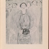 Group of women one wearing a fur muff