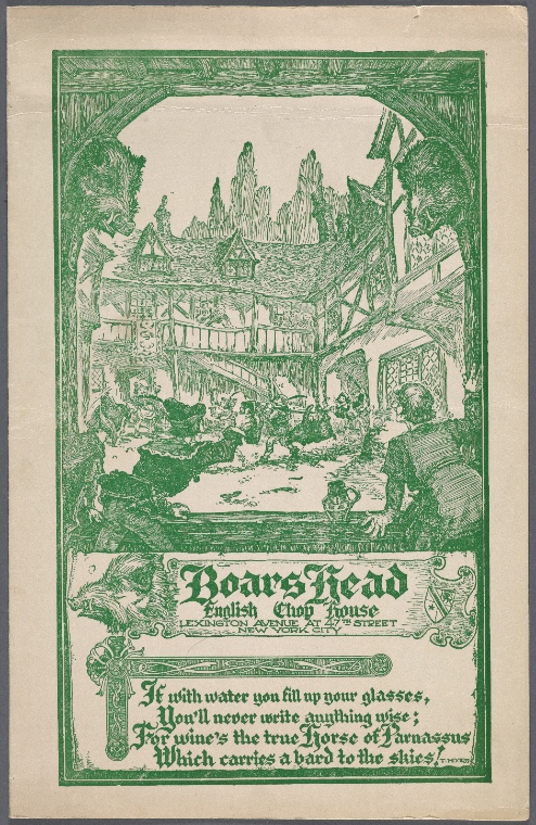 Boarshead English Chop House - NYPL Digital Collections