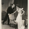 Elliott Nugent and Katharine Hepburn with chair in the stage production Without Love.