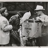 Fortune teller with cockatoo at the Park Avenue Market, East Harlem