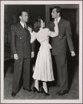 Donald Cook, Barbara Baxley, and William Langford in the 1948 Broadway revival of Noël Coward's "Private Lives."