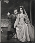 William Squire and Janet Pavek in the stage production Camelot