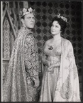 Louis Hayward and Kathryn Grayson in the 1963 tour of the stage production Camelot