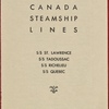 S/S St. Lawrence; S/S Tadoussac; S/S Richelieu; S/S Quebec