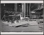 The Broadway Theatre during set construction for the stage production Candide