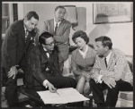 Joseph Anthony, John Gerstad, John Alexander, Sally Brophy and Zachary Scott in the 1960 Westport Country Playhouse production of The Captains and the Kings