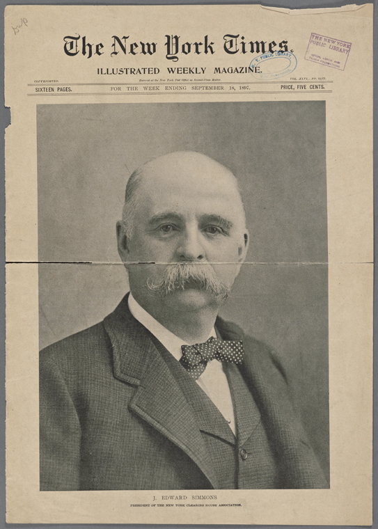 J. Edward Simmons, president of the New York Clearing House Association