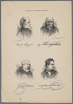 Charles Sprague. Albert Gallatin. [Gowd?] Morris. W. Gilmore Simms.