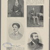 George R. Sims. Born 1847. [Clockwise from upper left:] Age 7. From a photograph.  Age 24. From a photo by G&R Lavis.  Age 42. From a photo by Bassano.  Age 16. From a photograph.