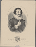 Sir Samuel Sleigh of Ashe and Etwall Hall, Knight, M.P., sheriff of Derbyshire, 1648 and 1666. From an original painting in the possession of the Revd. R.G. Buckston, M.A.