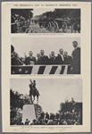 The president's visit to Brooklyn, Memorial Day. A glimpse of the long and imposing parade ; President Roosevelt and Mayor McClellan on the reviewing stand ; The statue of General Henry W. Slocum, after the unveiling.