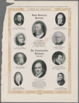 Some historical portraits. The encyclopedia Britannica, 1768-1911. [Clockwise from center, top:] William Smellie. Sir Walter Scott. Lord Macaulay. William Hazlitt. J.B. Biot. Archibald Constable, 1774-1820. T.R. Malthus. Thomas Huxley. D.F.J. Arago. T. De Quincey.