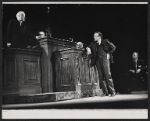 Larry Gates, Wynn Wright, William Hindman, Van Heflin and John Randolph in the stage production A Case of Libel