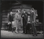 John Randolph, M'el Dowd, Van Heflin and Joseph Julian in the stage production A Case of Libel