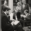 John Beal, Van Heflin, Angie Dickinson, Lloyd Bridges, George Grizzard and unidentified in the television production A Case of Libel