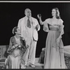 Claiborne Foster, Thomas Gomez and Marjorie Steele in the stage production Cat on a Hot Tin Roof