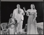 Claiborne Foster, Thomas Gomez and Marjorie Steele in the stage production Cat on a Hot Tin Roof