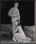 Alex Nicol and Marjorie Steele in the stage production Cat on a Hot Tin Roof