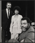 Earle Hyman, Gloria Foster, and James Earl Jones during rehearsal for the stage production The Cherry Orchard