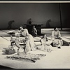 Priscilla Smith, Irene Worth, George Voskovec [background], Mary Beth Hurt, Raul Julia and C. K. Alexander [on floor] in the stage production The Cherry Orchard