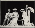 George Voskovec, Irene Worth, Raul Julia and Ben Masters in the stage production The Cherry Orchard