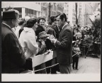 Robert Goulet signs autographs during break in filming the NBC-TV television special Rainbow of Stars