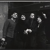 Robert Goulet and unidentified people during break in filming the NBC-TV television special Rainbow of Stars
