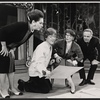 Jeanne Arnold, Daniel Davis, Katharine Hepburn and George Rose in the stage production Coco