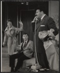 Arlene Golonka, Warren Berlinger, and Lou Jacobi in the stage production Come Blow Your Horn