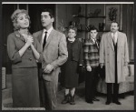 Sarah Marshall, Hal March, Pert Kelton, Warren Berlinger, and Lou Jacobi in the stage production Come Blow Your Horn