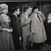 Sarah Marshall, Joel Grey, Tom Poston, Lou Jacobi, and Audrey Christie in the stage production Come Blow Your Horn