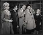 Sarah Marshall, Joel Grey, Tom Poston, Lou Jacobi, and Audrey Christie in the stage production Come Blow Your Horn