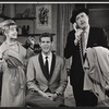 Tony Roberts [center], Fred Clark [right] and unidentified in the stage production Come Blow Your Horn