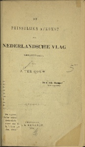 De prinselijke afkomst der Nederlandsche vlag gehandhaafd ...
