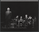 Frank Conroy, Roger De Koven, Roddy McDowall, Dean Stockwell and unidentified in the stage production Compulsion