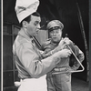 George Furth and Roland Winters in the stage production A Cook for Mr. General