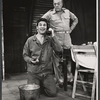 Bill Travers and Roland Winters in the stage production A Cook for Mr. General
