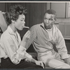 Alease Whittington and Gene Boland in rehearsal for the stage production The Cool World