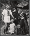 Robert Burr, Mitchell Ryan, Jane White and unidentified in the 1965 Shakespeare in the Park production of Coriolanus