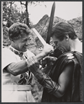 Robert Burr and Mitchell Ryan in the 1965 Shakespeare in the Park production of Coriolanus