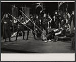 Philip Bosco [center floor] and unidentified others in the 1965 American Shakespeare Festival production of Coriolanus