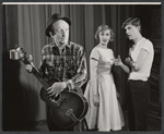 Marion Brash, Clay Hall and unidentified [right] in the stage production Courtyard