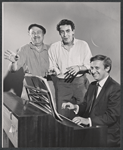 Howard Da Silva, Jerry Orbach and Gershon Kingsley in the stage production Cradle Will Rock