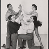 Kenneth Haigh, Hugh Bryant, Annie Ross and Gilbert Vernon in the stage production Cranks