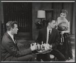 Robert Lansing, John Kerr, and Diana Wynyard in the stage production Cue for Passion