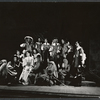 Frances Reid [center] and ensemble in the stage production Cyrano de Bergerac