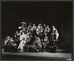 Frances Reid [center] and ensemble in the stage production Cyrano de Bergerac