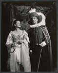 Frances Reid and Jose Ferrer in the stage production Cyrano de Bergerac